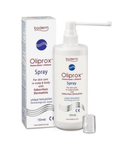 Boderm Oliprox Spray Εκνέφωμα για την Αντιμετώπιση της Σμηγματορροϊκής Δερματίδας στο Τριχωτό της Κεφαλής & στο Σώμα, 150ml