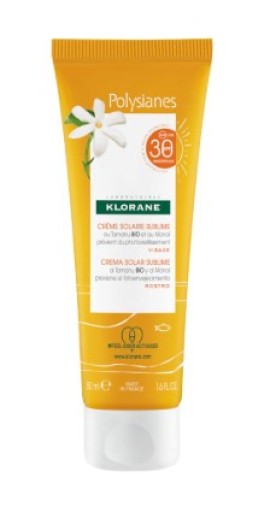 Klorane Polysianes Αντηλιακή Kρέμα Προσώπου SPF 30 με Tamanu & Monoi, 50ml