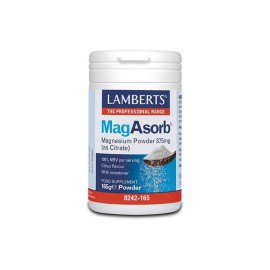 Lamberts Mag Asorb Magnesium Powder 375mg (as Citrate) 165gr