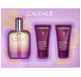 Caudalie Xmas Promo Moisturising Oil Elixir Λάδι Προσώπου, Σώματος & Μαλλιών, 50ml, Δώρο The des Vignes Shower Gel Αφρόλουτρο Σώματος, 30ml & The des Vignes Hyaluronic Nourishing Body Lotion Ενυδατική Λοσιόν Σώματος, 30ml, 1σετ