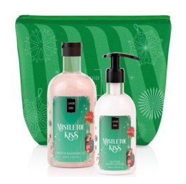 Lavish Care Mistletoe Kiss Bag Set Bath & Shower Gel Αφρόλουτρο 500 ml + Glitter Body Lotion 300 ml