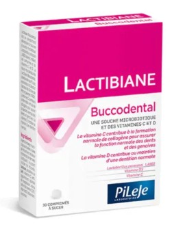 Pileje Lactibiane Buccodental Συμπλήρωμα Διατροφής για Ισορροπημένη Στοματική Χλωρίδα 30 ταμπλέτες