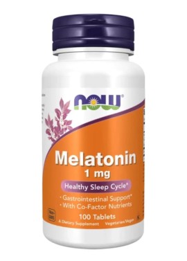 Now Melatonin 1mg 100 tabs, Συμπλήρωμα Διατροφής Μελατονίνης, 100 ταμπλέτες