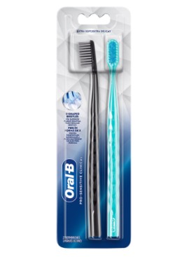 ORAL-B Pro-Sensitive Clinical Χειροκίνητη Οδοντόβουρτσα, Πολύ Μαλακή (Μαύρη Γαλάζια)