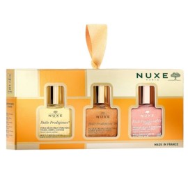 Nuxe XMAS Huile Prodigieuse Face/Body/Hair Promo Huile Prodigieuse Ξηρό Λάδι, 10ml, Huile Prodigieuse Or Ιριδίζον Ξηρό Λάδι, 10ml & Huile Prodigieuse Or Florale Ξηρό Λάδι, 10ml, 1σετ