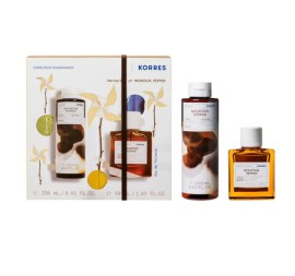 Korres Promo Mountain Pepper Αφρόλουτρο, 250ml & Eau De Toilette Ανδρικό Άρωμα, 50ml, 1σετ