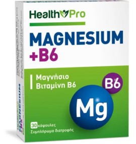 Health Pro Magnesium & B6 Συμπλήρωμα Διατροφής 30 Κάψουλες