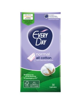 EveryDay All Cotton Normal Σερβιετάκια με 100% Βαμβακερό Κάλυμμα, 20 τεμάχια