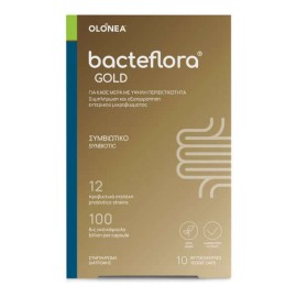 Olonea BacteFlora Gold Συμβιωτικό για την Υγεία & Ομαλή Λειτουργία του Εντέρου με Ultra Υψηλή Περιεκτικότητα, 10 κάψουλες