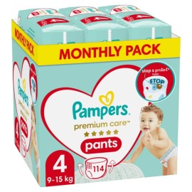 Pampers Premium Care Pants no 4 9-15kg 114τμχ