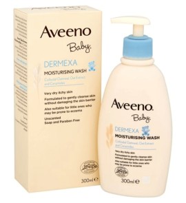 Aveeno Baby Dermexa Moisturising Wash Ενυδατικό Υγρό Καθαρισμού Σώματος για Μωρά 300ml