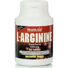 Health Aid L-Arginine 500mg, 60 ταμπλέτες