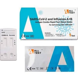 All Test Sars-Cov-2 & Influenza A+B Antigen Combo Rapid Test (Nasal Swamb) 1test (Test Ανίχνευσης Sars-Cov-2 & Γρίπης με ρινικό ή ρινοφαρυγγικό δείγμα)