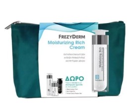 Frezyderm Promo Moisturizing Rich Cream Ενυδατική Κρέμα για Πολύ Ξηρό Δέρμα 50ml & Neck Contour Cream 15ml & Anti-Wrinkle Eye Cream 5ml & Velvet Colors Make up Medium Φακελάκι 2ml