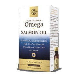 Solgar Full Spectrum Omega Salmon Oil Έλαιο Σολομού, 120 μαλακές κάψουλες