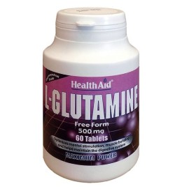 Health Aid L-Glutamine 500mg , 60 ταμπλέτες