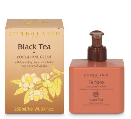 L Erbolario Κρέμα Σώματος και Χεριών, Body & Hand Cream Black Tea, 250ml