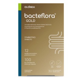 Olonea BacteFlora Gold Συμβιωτικό για την Υγεία & Ομαλή Λειτουργία του Εντέρου με Ultra Υψηλή Περιεκτικότητα, 30 κάψουλες