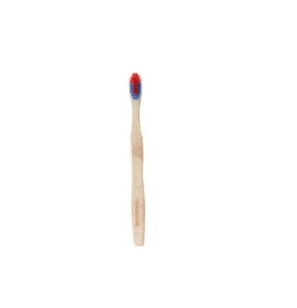 OLA Bamboo Μαλακή Κόκκινη με Μπλε Οδοντόβουρτσα από Μπαμπού για Παδιά
