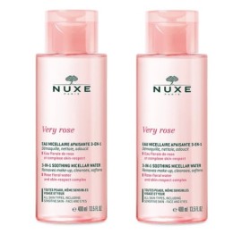 Nuxe Promo Very Rose 3-in-1 Soothing Micellar Water Μικυλλιακό Νερό Καθαρισμού για Πρόσωπο & Μάτια, 2x400ml