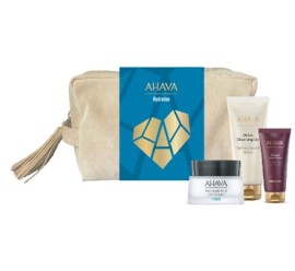 AHAVA Set Hydration Hyaluronic Acid 24/7 Cream 50ml, Detox Cleansing Gel 100ml & Vivid Burgundy Mineral Hand Cream 40ml και νεσεσερ δωρο