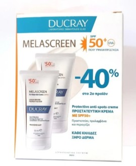 Ducray Melascreen UV spf50+ Αντηλιακή Κρέμα Λεπτόρρευστης Υφής 50ml 1+1