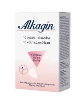 Epsilon Health Alkagin MD Καταπραϋντικά Κολπικά Υπόθετα με Ελαφρώς Αλκαλικό pH, 10 Τεμάχια