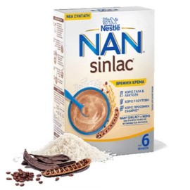 Nestle Sinlac Βρεφική Κρέμα 6m+ χωρίς Γλουτένη 500g