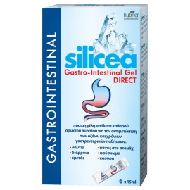 Hubner Silicea Gastro-Intestinal Gel Direct για Άμεση Αντιμετώπιση Οξέων & Χρόνιων Γαστρεντερικών Παθήσεων 6x15ml