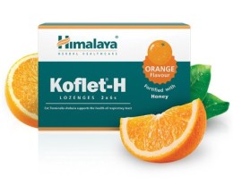 HIMALAYA Koflet-H Παστίλιες για Βήχα & Πονόλαιμο με Γεύση Πορτοκάλι 12 τεμάχια