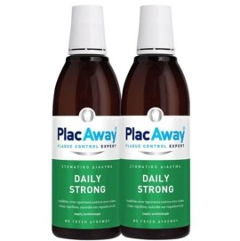 Plac Away Promo Daily Strong Care Mouthwash Στοματικό Διάλυμα, 2x500ml
