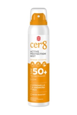 Cer8 Active Protection Mist Αντηλιακό Υψηλής Προστασίας με Citronella & Andiroba SPF50+, 125ml