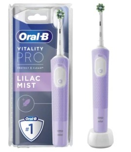 Oral B Vitality Pro Lilac Mist Ηλεκτρική Επαναφορτιζόμενη Οδοντόβουρτσα Λιλά, 1 Tεμάχιο