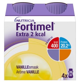 Nutricia Fortimel Extra 2 Kcal Βανίλια 4x200ml