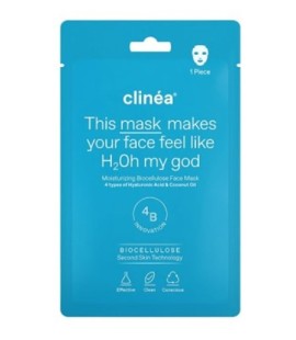 Clinea Moisturizing Biocellulose Face Mask Μάσκα Προσώπου για Ενυδάτωση, 1 τεμάχιο