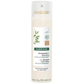 Klorane Dry Shampoo with Oat Milk Ultra-Gentle Ξηρό Σαμπουάν με Γαλάκτωμα Βρώμης για Καστανά-Σκούρα Μαλλιά, 150ml