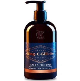 Gillette King C Beard & Face Wash Gel Τζελ Καθαρισμού για τα Γένια & το Πρόσωπο, 350ml