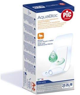 Pic Solution Aquabloc Αυτοκόλλητες Αδιάβροχες Γάζες [25x10cm], 25 τεμάχια