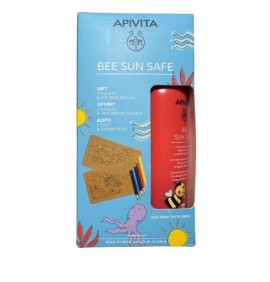 Apivita Promo Bee Sun Safe Hydra Sun Kids Lotion SPF50 Puzzles & Colored Pencils, 200ml