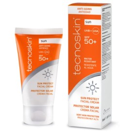 Tecnoskin Sun Protect Facial Cream SPF50+ Αντηλιακή Κρέμα Προσώπου, 50ml