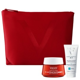 Vichy Xmas Set Περιποίησης Προσώπου Liftactiv B3 Anti-Dark Spots SPF50 Κρέμα Ημέρας κατά των Κηλίδων, 50ml & Δώρο Purete Thermale 3in1 Γαλάκτωμα Καθαρισμού, 100ml & Δερμάτινο Νεσεσέρ, 1σετ