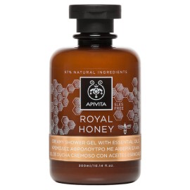 Apivita Royal Honey Κρεμώδες αφρόλουτρο με αιθέρια έλαια 300ml