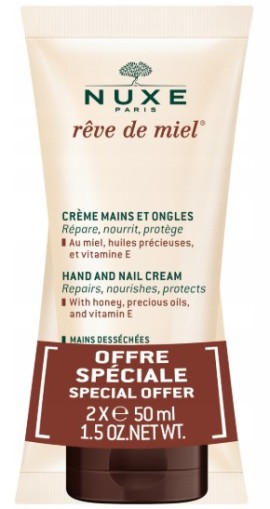 Nuxe Promo Reve De Miel Creme Mains Ongles Κρέμα Χεριών & Νυχιών, 2x50ml