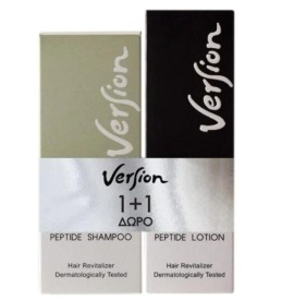 Version Promo Peptide Shampoo Τονωτικό Σαμπουάν με Πεπτίδια, 200ml & Peptide Lotion Αναζωογονητική Λοσιόν με Πεπτίδια, 50ml, 1σετ