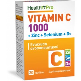 Health Pro Vitamin C + Zinc + D3 + Selenium Direct 30 φακελίσκοι