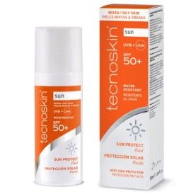 Tecnoskin Sun Protect Fluid SPF50+ Αντηλιακή Κρέμα Προσώπου για Λιπαρές & Ακνεϊκές Επιδερμίδες, 50ml