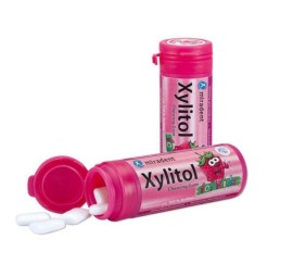 Xylitol Οδοντότσιχλα Φράουλας για Παιδιά, 30 τεμάχια