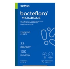 Olonea BacteFlora Microbiome Συμβιωτικό για την Εξισορρόπηση & Αποκατάσταση της Βιοποικιλότητας του Εντέρου, 30 κάψουλες