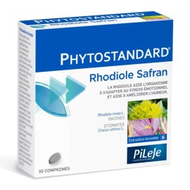 Pileje Phytostandard Συμπλήρωμα Διατροφής με Ροδιόλα και Σαφράν 30 ταμπλέτες