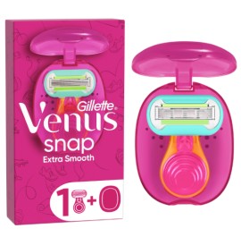 Gillette Venus Snap Extra Smooth Λαβή Γυναικείας Ξυριστικής Μηχανής με Ανταλλακτική Κεφαλή, 1 τεμάχιο, 1 σετ